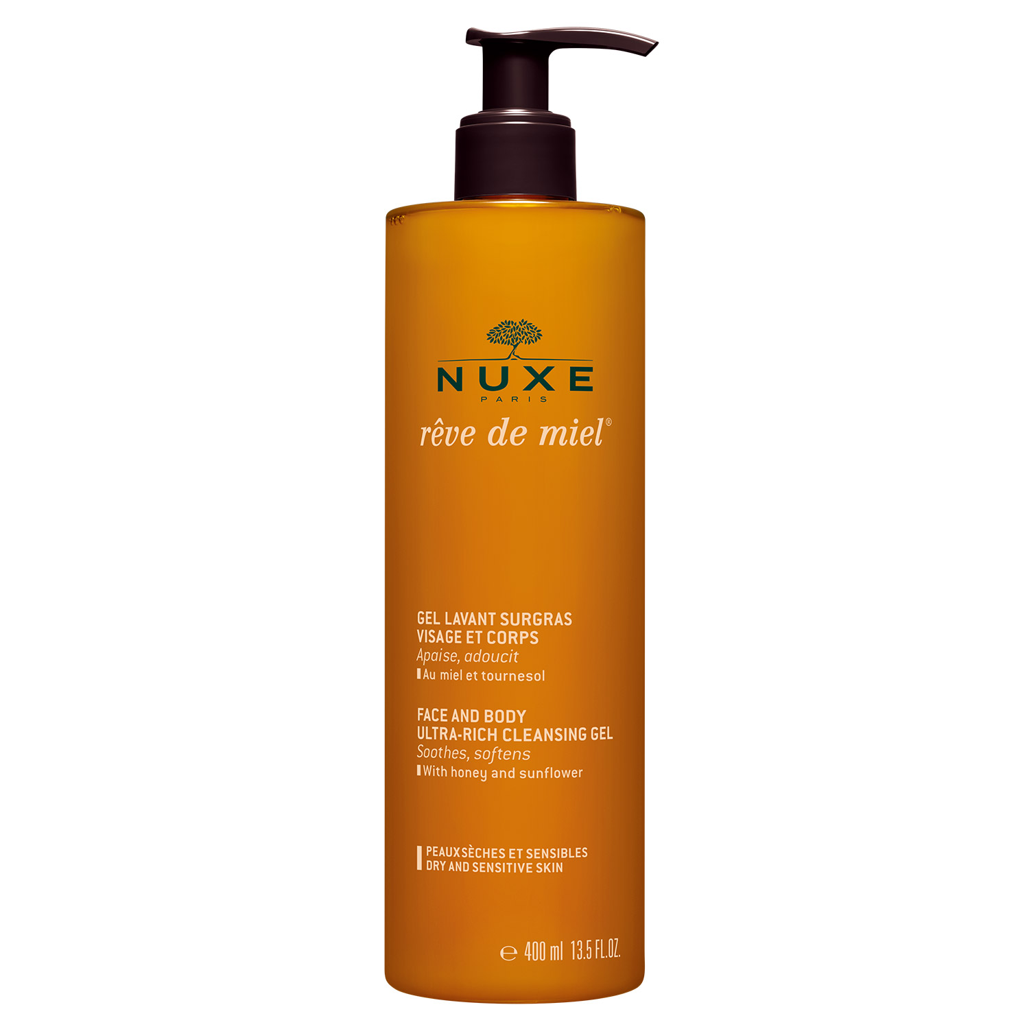 Nuxe Rêve De Miel Gel de Limpeza Rosto e Corpo 400ml